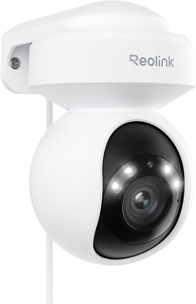 REOLINK 4K Outdoor Plug-in WiFi 6 Security Camera, PTZ Camera for Home Security, Wi-Fi 6 New Tech, Motion Tracking, Smart ...