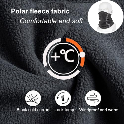 LJDJ Ski Goggles, Snowboard Motorcycle Goggles with Reflective Winter Neck Gaiter Face Cover for Youth Teens Men Women