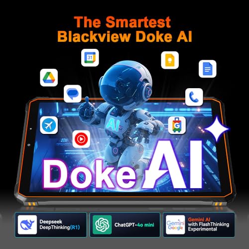 Blackview Active 5 AI Rugged Tablet 2026, 8.68" HD+ 90Hz Android 15 Waterproof Tablet, 24GB+128GB/2TB Outdoor Tablets,16M...