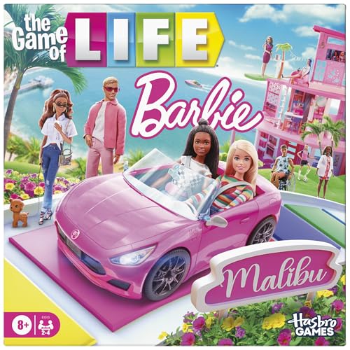 Hasbro Games The Game of Life: Barbie Edition Board Game | Ages 8+ | 2 to 4 Players | Fun Family Games for Kids and Adults...