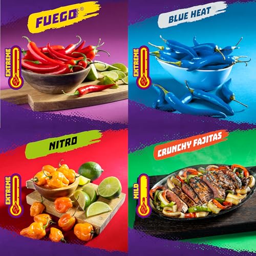 Takis 18 pc / 1 oz Variety Pack, Assorted Flavored Mixed Rolled Tortilla Chips – (5) Fuego, (5) Blue Heat, (4) Nitro, (4) ...