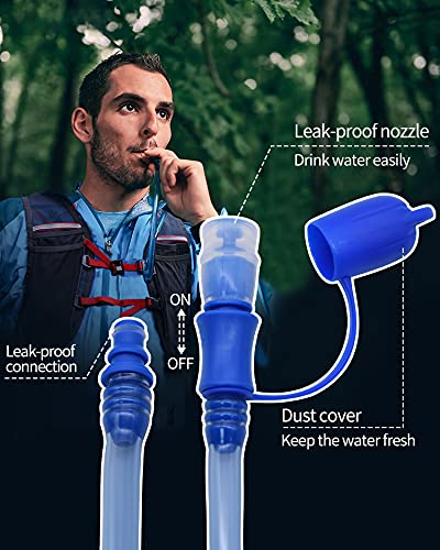Mdvora 1.5L/2L/2.5L/3L Hydration Bladder, Large Opening Water Storage Bladder Bag, for Cycling Hiking Camping