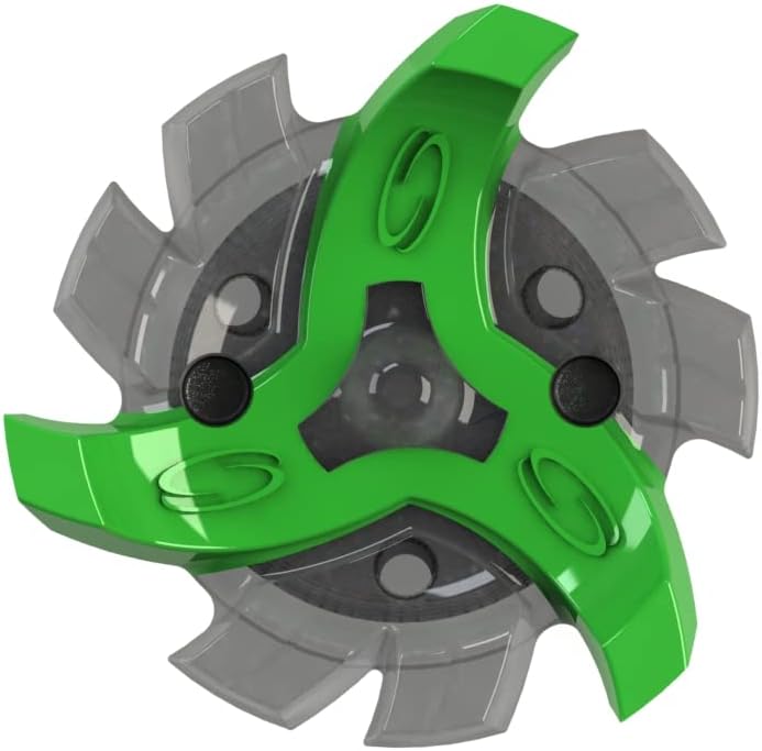 Softspikes Tour Flex Pro Golf Cleats Fast Twist 3.0-18 Replacement Spikes - Green/Charcoal - Also Fits Tri-Lok, Slim-Lok, and Tour Lock Cleat Insert Systems