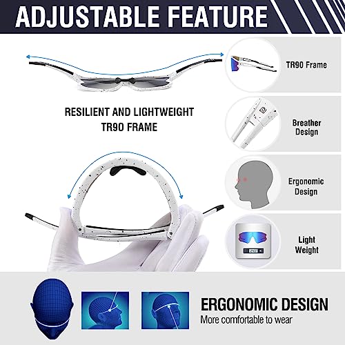 DUCO Sports Polarized Sunglasses for Men Women Running Sunglasses Fishing Cycling Baseball Glasses UV400 Protection DC0023