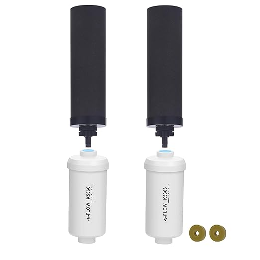 Gravity Water Filter, Replacement for Berkey® BB9®-2 Black Filters & PF-2® Fluoride Filters, Berkey® Gravity Water Filter System and Fachioo King Tank Series