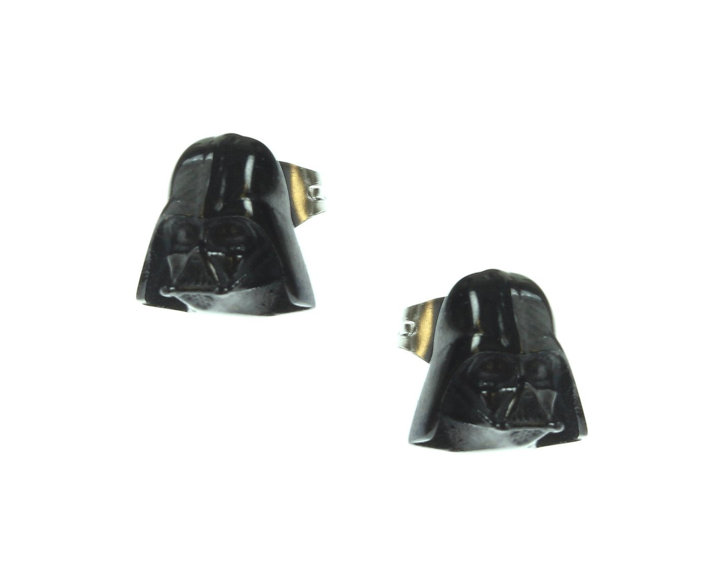 Star Wars Jewelry Unisex 3D Darth Vader Stainless Steel Stud Earrings