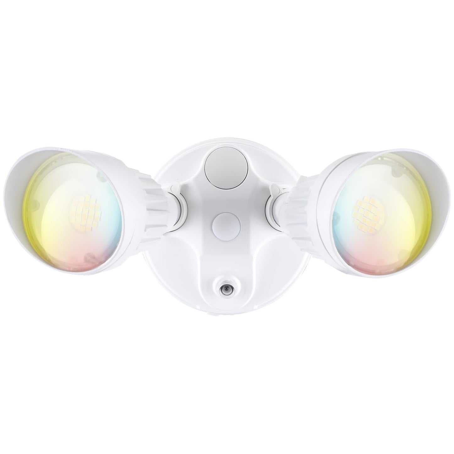 Leonlite Dual-Head Led Security Light, 3Cct Dusk To Dawn, 25W (200W Equivalent), Aluminum, White, Model 13200