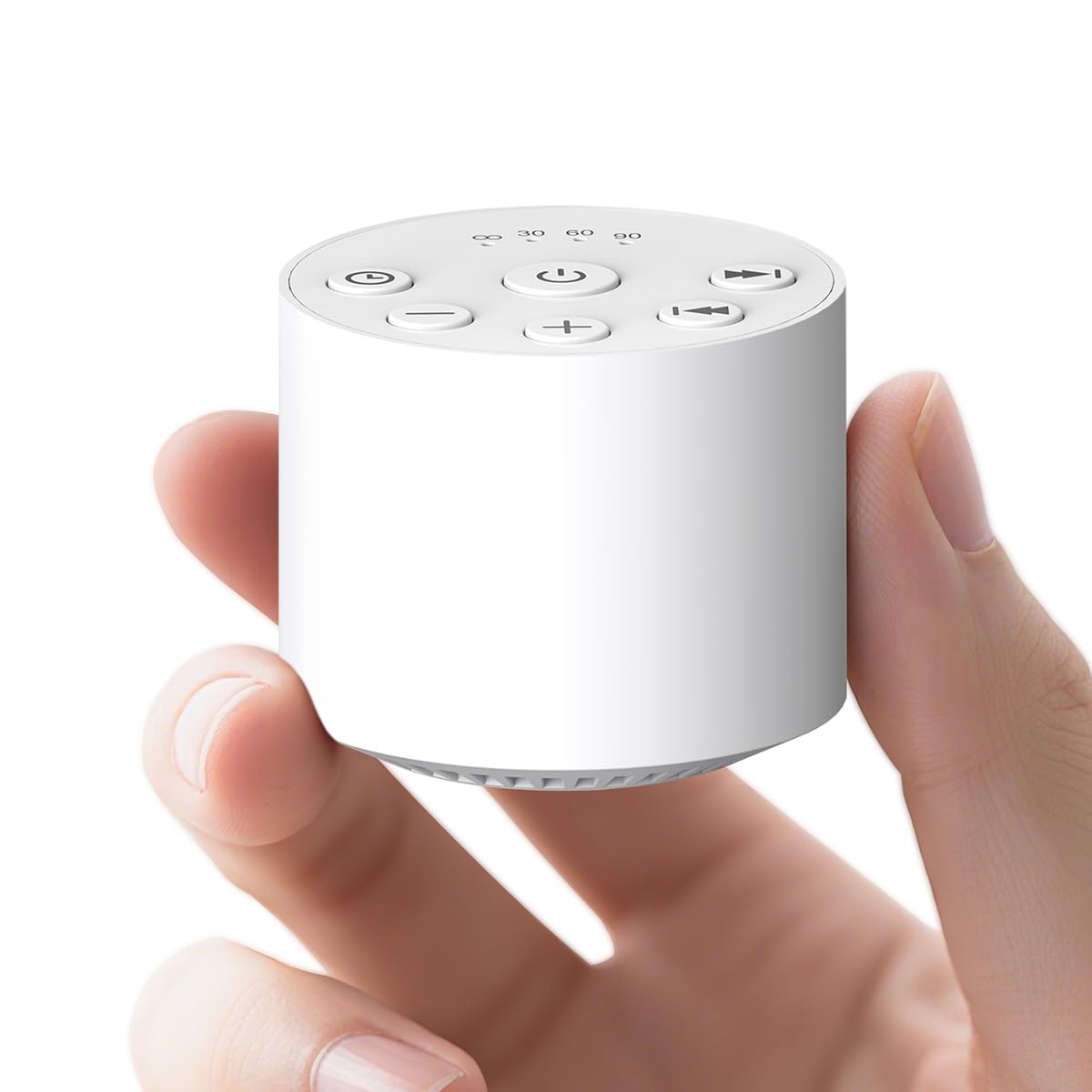 Color Noise Sleep Sound Machine Portable White Noise Machines with 30 Soothing Sounds 32 Levels Volume 4 Timer Options Compact Auto-Off Memory Function for Family Office Travel Everyone