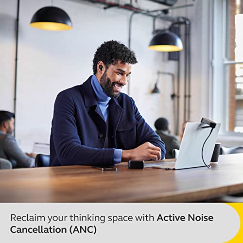 Jabra Evolve2 True Wireless in-Ear Bluetooth Earbuds with Active Noise Cancellation (ANC) and 4-mic MultiSensor Voice Tech...