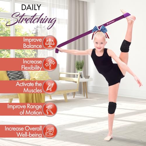 Stretching Strap for Cheer – Flexibility Stunt Strap for Cheerleaders – Durable Cheer Stretching Bands for Improved Flexib...