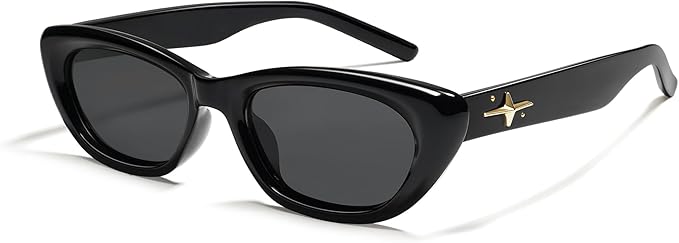 SOJOS Trendy Polarized Narrow Cat Eye Sunglasses for Women Retro Cute Small Womens Shades SJ2284