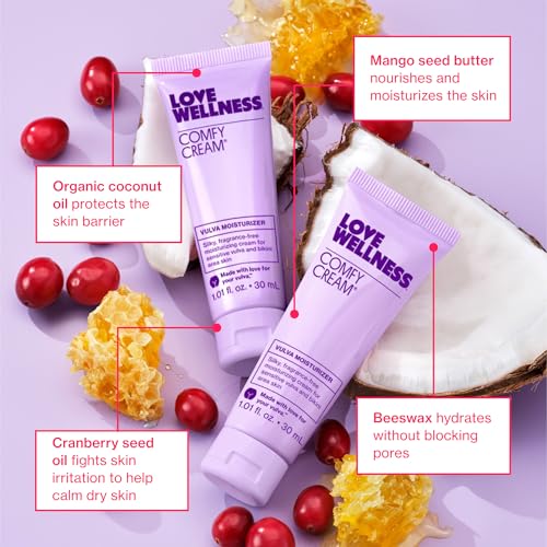 Love Wellness Comfy Cream Vulva & Vaginal Moisturizer - 1.01 oz