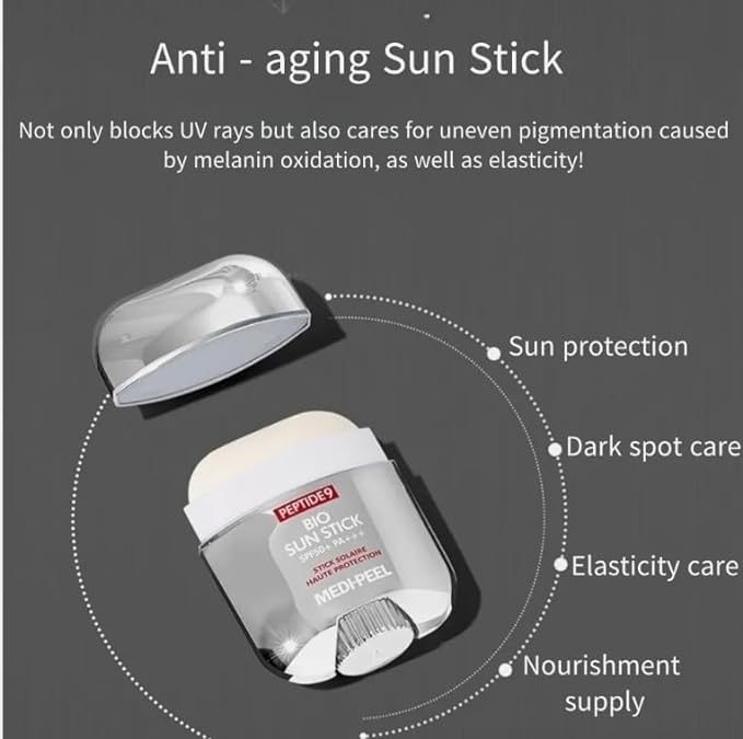 Peptide 9 Bio Sun Stick PRO SPF50+ PA++++ | 20g - Advanced UV Protection with Peptide Complex, Collagen and Hyaluronic Acid