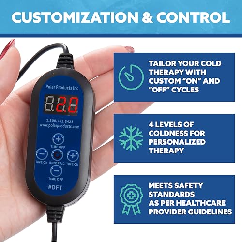 Polar Active Ice 3.0 | 9 QT Cold Therapy Ice Machine | Programmable Timer | Targeted Coverage Shoulder Pad | Cryotherapy P...