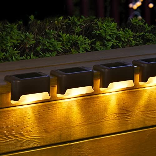 SOLPEX Solar Deck Lights 20 Pack, Waterproof LED Outdoor Step Lights, Warm White, Model 8615, Ideal for Stairs, Fence, Yard, Patio, Pathway