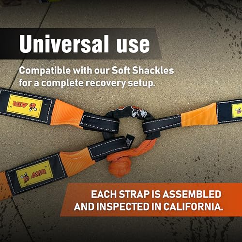 ATR Tree Saver Strap 3.5" x 8ft – 36,000 lbs Break Strength, Heavy Duty Tow Strap for Winch, Off-Road Recovery, Truck, Jee...