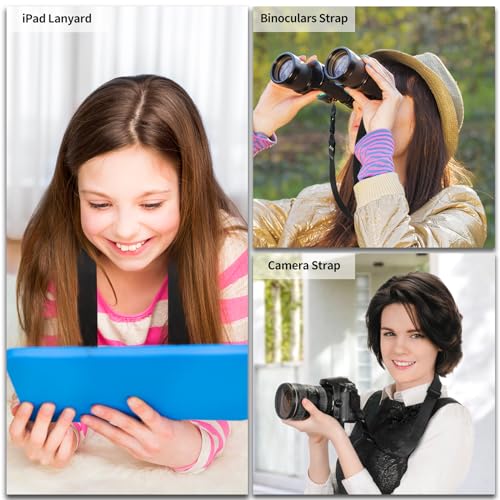 FIEIL Adjustable Shoulder Strap, Nylon Camera Strap, Comfortable Neck Strap for iPad, Cellphone Tablet, Camera, Laptop, Bi...