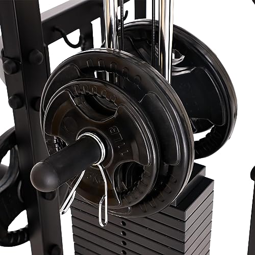 Altas Strength 3061B Smith Machine with Adjustable Lever Arms, 2:1 Pulley Ratio All-in-One Home Gym System, Commercial Gra...