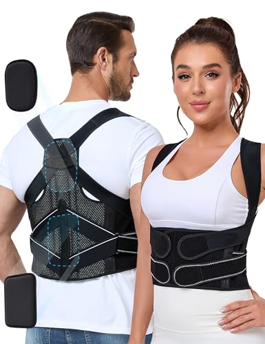 Enthra Posture Corrector for Women and Men with Bionic System, Precise Full Back Support Back Brace for Upper and Lower Ba...