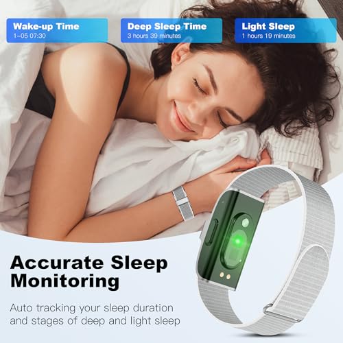 Fitness Tracker with Blood Pressure & Blood Oxygen Monitor, 24/7 Heart Rate Sleep Tracking, IP68 Waterproof Smart Watch, S...