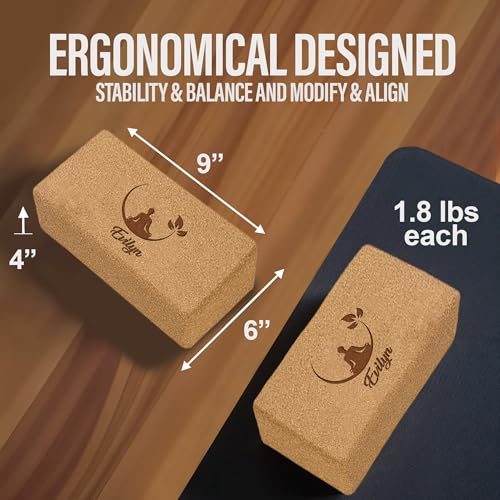 Personalized Yoga Blocks Yoga Gift 2 Pack with Custom Design or Logo, Exercise blocks Yoga Blocks Soft Non-Slip for Pilate...