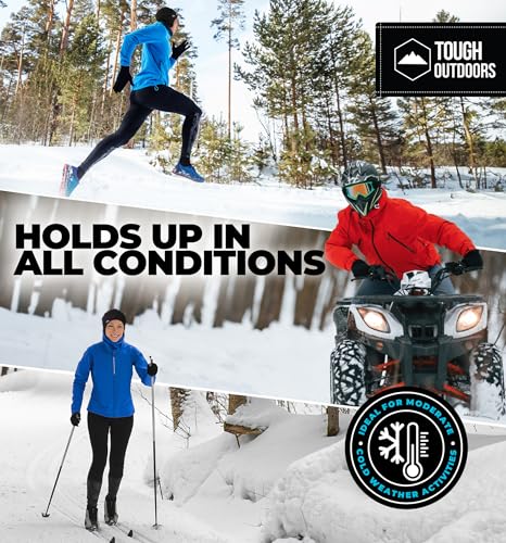 Tough Headwear Thermal Skull Cap - Moisture-Wicking Helmet Liner Beanie - Outdoor Running Gear Men & Women - Cycling Apparel