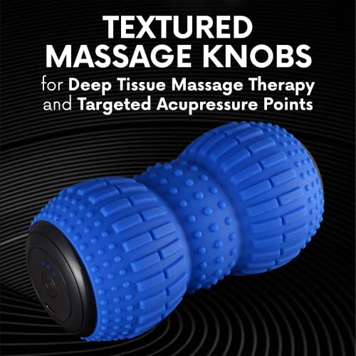 ZeenKind Vibrating Peanut Massage Ball for Plantar Fasciitis, Muscle Pain Relief with 4 Speed, Deep Tissue Therapy for Myo...