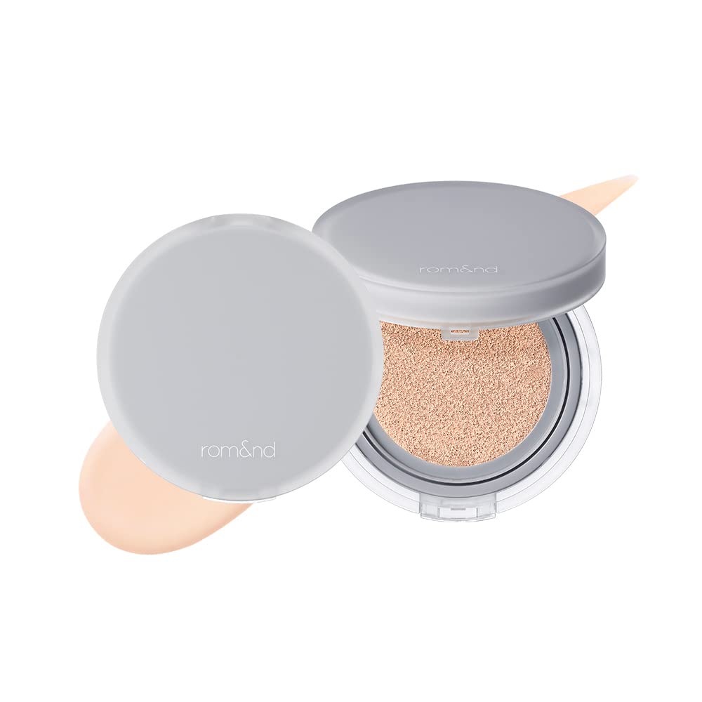 Rom&nd Nu Zero Cushion (02 Pure 21) Long Lasting, High Coverage, Semi Matte Finish, Flawless Complexion Without Cakey Face, Make