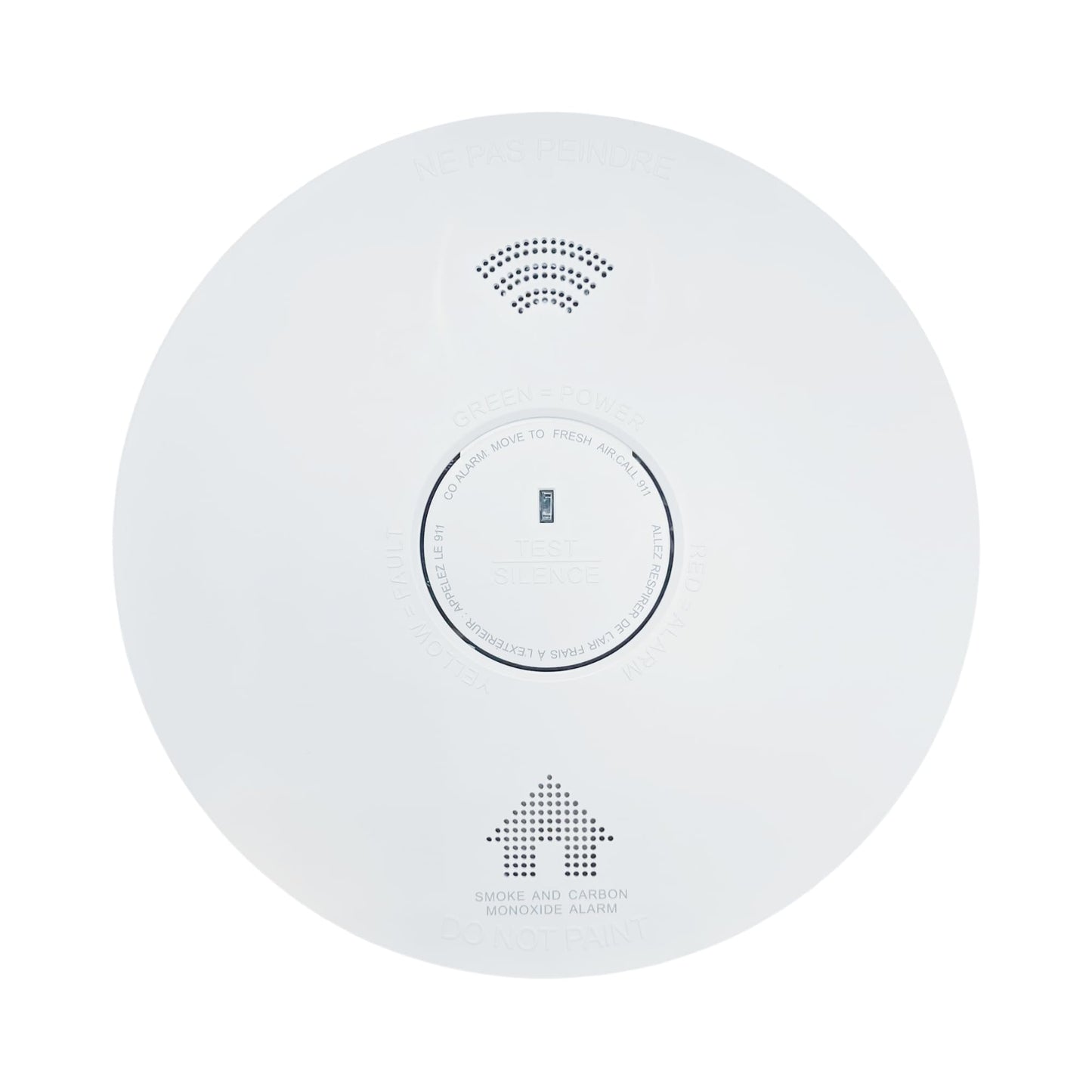 AH Lighting AH886F Combo Smoke & Carbon Monoxide Alarm, Voice Alarm System, Interconnect Hardwired, Combo Alarm, 10-Year Battery Powered, Led Warning Light Indicator (4)
