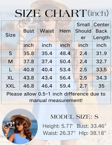 Ekouaer Womens Swimsuit Cover Up Pleated Front Bathing Suit Coverups 2026 Casual Tank Beach Dress with Pockets S-2XL