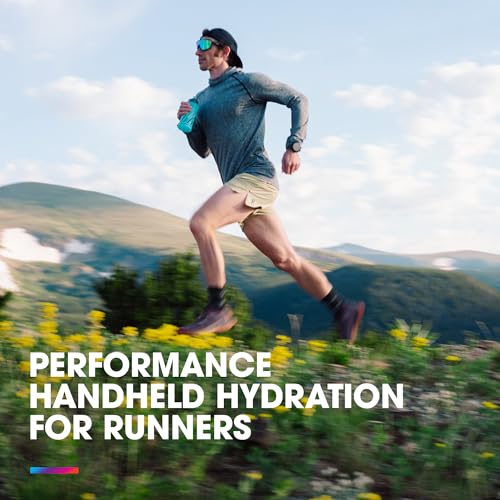 HydraPak SkyFlask Speed - Collapsible Handheld Running Water Bottle (350ml, 500ml, 500ml Insulated) - Adjustable Strap, Li...