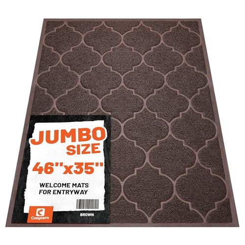 Cosyearn Door Mat, Front Door Mat, 46x35, Welcome Mats for Entryway,Garage,High Traffic Areas, Jumbo Size, Doormat Entranc...