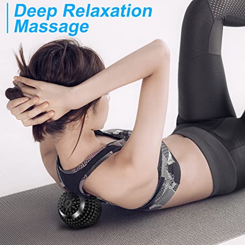 Uppye Vibrating Ball Massager, 4-Speed High-Intensity Fitness Lacrosse Ball, Mobility Ball for Workout Recovery, Deep Tiss...
