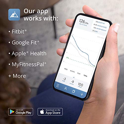 Greater Goods Digital Bathroom Scale for Body Weight, BMI, Body Fat, Muscle Mass, Bluetooth Smart Scale with App Integrati...