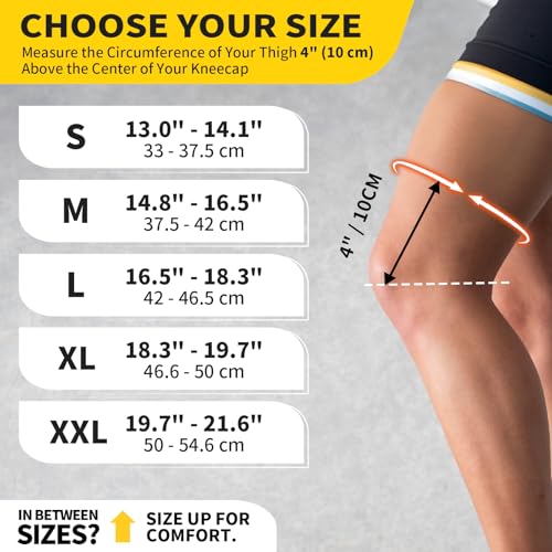 CAMBIVO 2 Pack Copper Knee Braces for Women and Men with Pull-Up Tabs, Knee Compression Sleeves for Knee Pain Relief, Knee...
