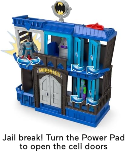 Fisher-Price Imaginext DC Super Friends Batman Toy Gotham City Jail Recharged Playset for Preschool Pretend Play Kids Ages 3+ Years