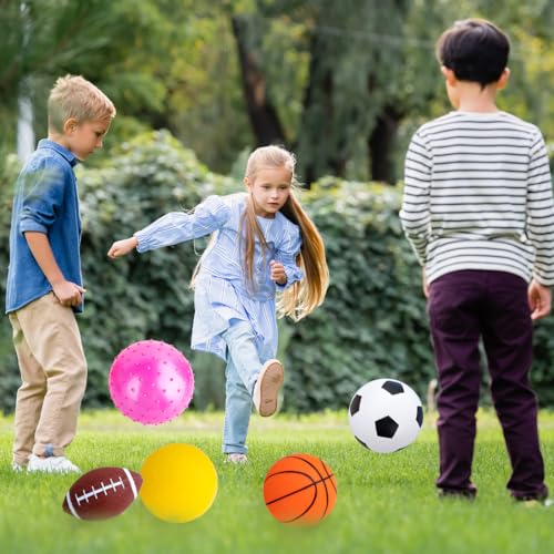 HOESDA Balls for Toddlers 1-3,Toddler Sports Ball Outdoor Toys,Set of 7 Kids Foam Ball Baby Ball Indoor Outdoor Toys-Playg...
