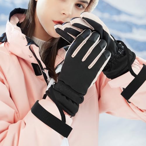 CYUXING 4Pcs Sports Winter Ski Gloves Elastic Wrist Strap, Snowboarding Accessories for Men, Safety Straps Supplies with K...