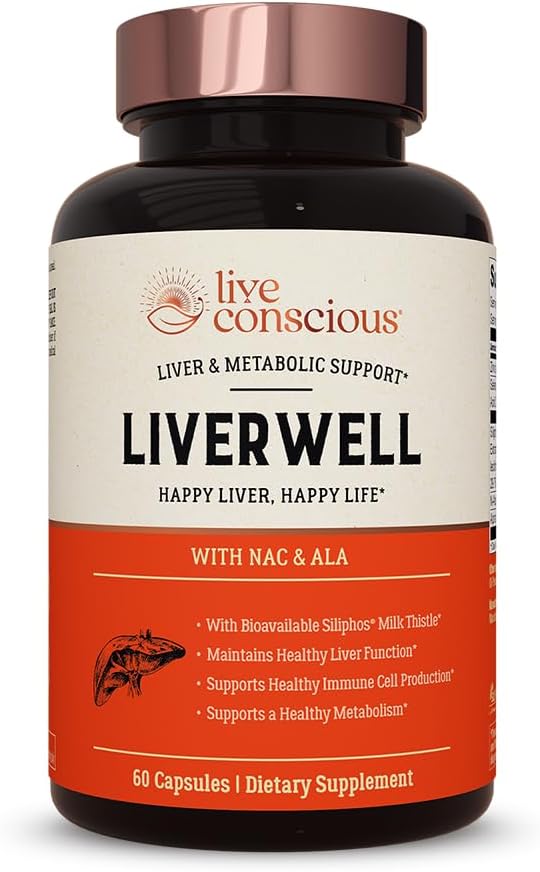 LiverWell Liver Cleanse, Rejuvenation, Metabolic Support - Liver Supplement for Liver Health w/Highly Bioavailable Milk Th...