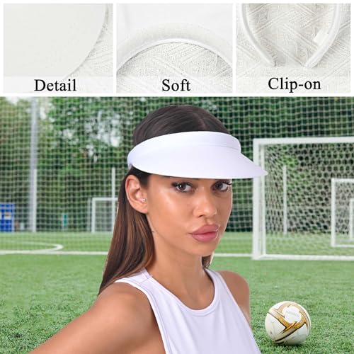 3 Pack Sports Sun Visor Hat Women Men Adjustable Clip On Visors Outdoor Golf Beach Cap