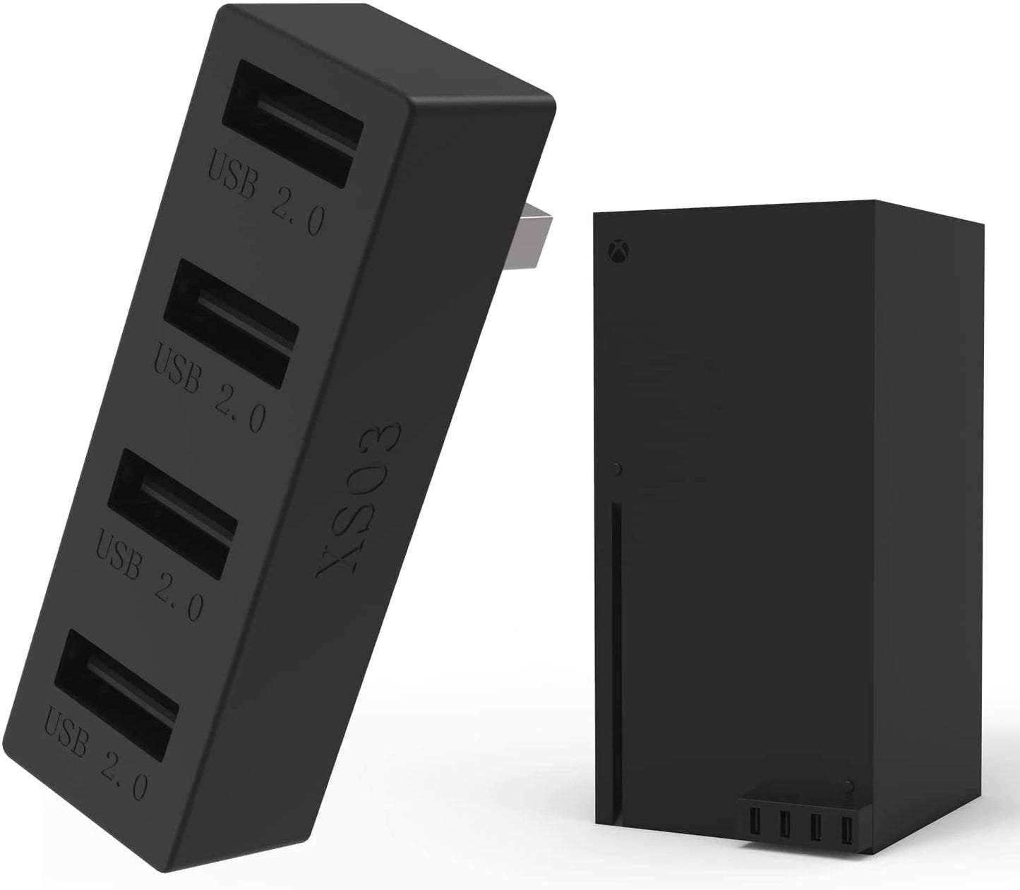 JZW-Shop 4 Ports USB Hub 2.0 for Xbox Series X, High Speed USB Hub Splitter Expansion Adapter Compatible with Xbox Series