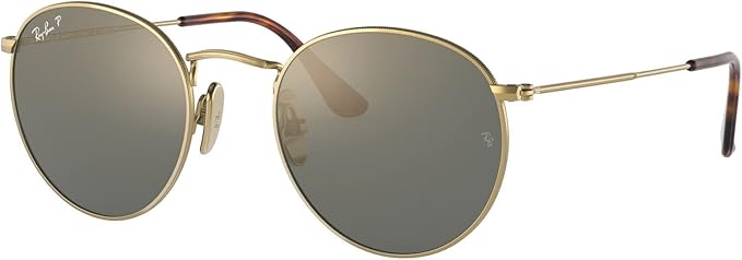 Ray-Ban Unisex Rb8247 Round Titanium Round Sunglasses