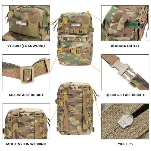 EXCELLENT ELITE SPANKER Tactical MOLLE Hydration Backpack Water Bladder Carrier Pack for Tactical Vest Backpack Plate Carrier