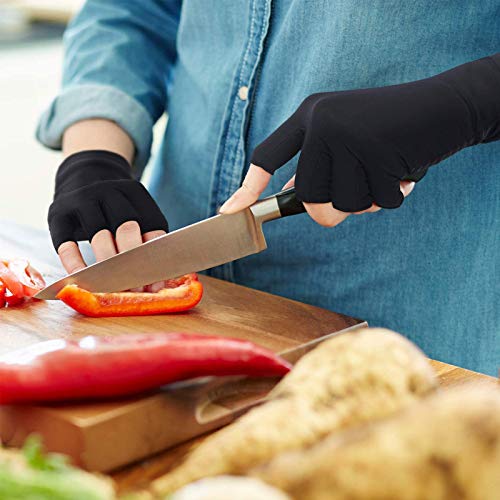 HENOTIC Copper Arthritis Gloves for Women Men, Fingerless Breathable & Moisture Wicking Arthritis Compression Gloves for R...