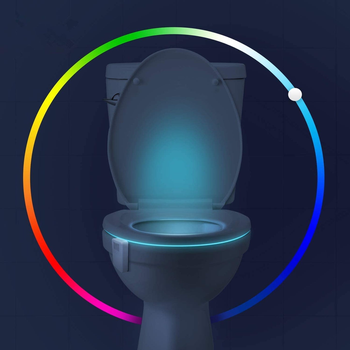 Witshine Motion Sensor Toilet Night Light, 16 LED Color Changing, AA Battery Operated, Pack of 3, Multicolor