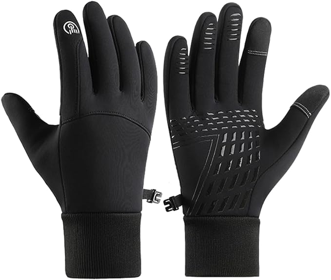 SUJAYU Winter Gloves Men Women, Cold Weather Touch Screen Gloves for Running Cycling Driving Men Women, Warm Gloves Waterp...