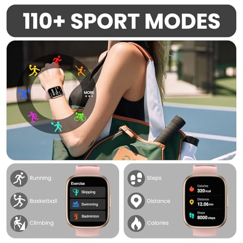 Smart Watch for Men Women (Answer/Make Call), 1.95" Touch Screen Fitness Tracker with Heart Rate/Sleep Monitor, IP68 Water...
