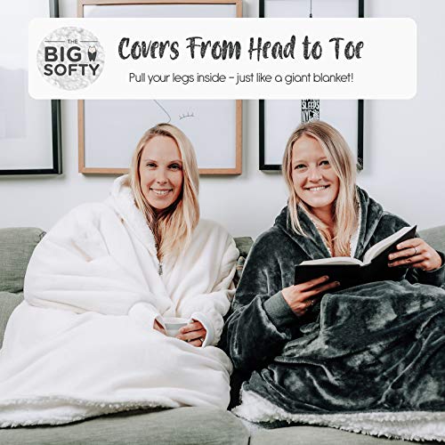 trekki Oversized Hoodie Blanket Sweatshirt, Wearable Blanket Hoodie Men Women with Zip, Comfy Fleece Hooded Blanket Adult