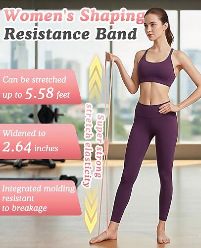 Geyynow 3 PCS Figure 8 Resistance Bands for Women, 15 Lbs & 25 Lbs & 35 Lbs Keep Resistance Band for Arm with Non-Slip Han...