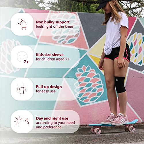 KARM Kids Knee Brace Sleeve - Youth Knee Compression Sleeve for Kids, Child - Support for Pain, Sports, Football, Basketba...